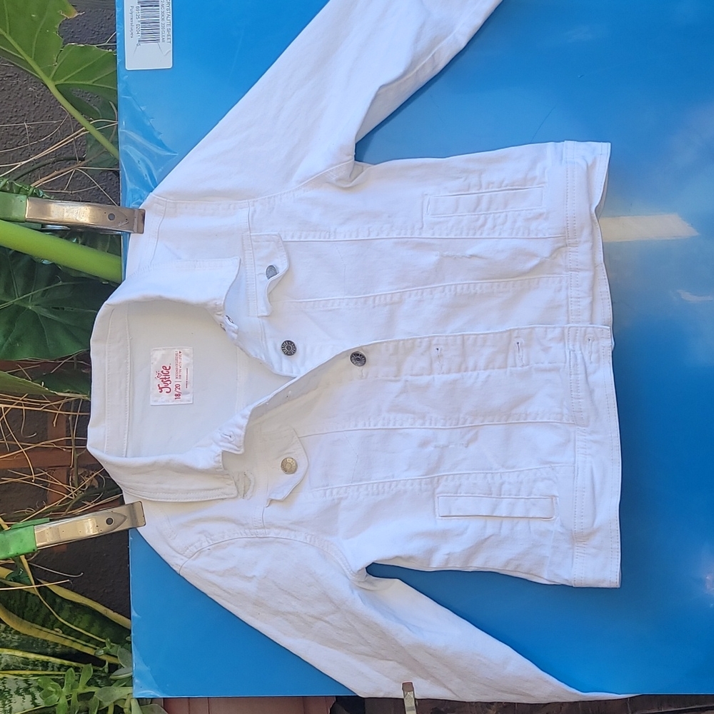 White Ripped Jean Jacket